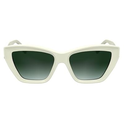 KARL LAGERFELD Lunettes de soleil KL6179S/N pour femme Blanc avec verres verts dégradés KARL LAGERFELD Lunettes de soleil KL6179S/N pour femme Blanc avec verres verts dégradés