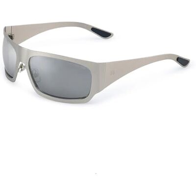 CLANDESTINE Xmetal Lunettes argentées-argentées Taille unique Unisexe Adulte CLANDESTINE Xmetal Lunettes argentées-argentées Taille unique Unisexe Adulte