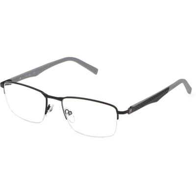 FILA Lunettes de Soleil Homme, Total Semi Matt Black, 55 FILA Lunettes de Soleil Homme, Total Semi Matt Black, 55