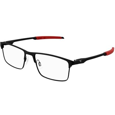 PUMA Technik Prescription Eyewear Frame, Noir, 58 Homme PUMA Technik Prescription Eyewear Frame, Noir, 58 Homme