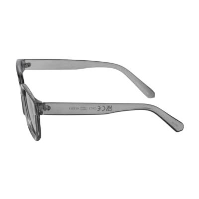 JACK & JONES Lunettes de soleil rectangulaires pour homme, gris foncé, taille unique JACK & JONES Lunettes de soleil rectangulaires pour homme, gris foncé, taille unique