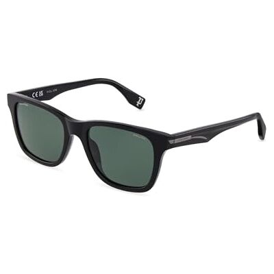 Police , Lunettes de soleil (SPLU68), couleur : SHINY BLACK (GREEN), 55/20/145, (Male) Police , Lunettes de soleil (SPLU68), couleur : SHINY BLACK (GREEN), 55/20/145, (Male)