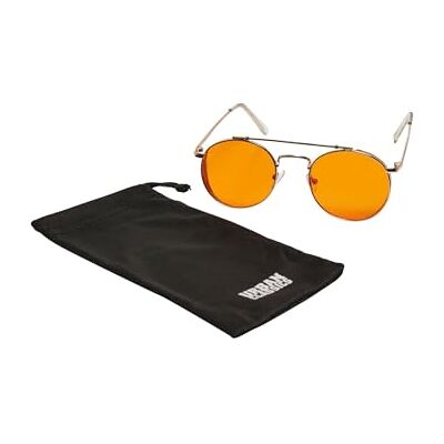 Urban Classics Lunettes de soleil Chios Unisexe-Adulte, Gold/Orange, taille unique Urban Classics Lunettes de soleil Chios Unisexe-Adulte, Gold/Orange, taille unique