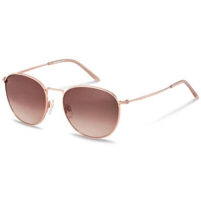 Rodenstock légères de Style rétro, Lunettes de Soleil Rondes avec Monture en Acier Inoxydable Femme, Rose Gold, Rose, M Rodenstock légères de Style rétro, Lunettes de Soleil Rondes avec Monture en Acier Inoxydable Femme, Rose Gold, Rose, M