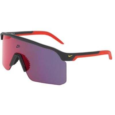NIKE Expedition Shield IU4705 Lunettes de soleil de sport, pour course à pied, cyclisme, extérieur, performance extérieure, gris fumé mat/miroir rouge, taille unique NIKE Expedition Shield IU4705 Lunettes de soleil de sport, pour course à pied, cyclisme, extérieur, performance extérieure, gris fumé mat/miroir rouge, taille unique