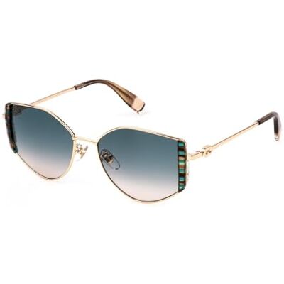 Furla SFU787V Lunettes, Brown/Green Havana, 54 pour femme, Marron/vert (Brown/Green Havana), 54 Furla SFU787V Lunettes, Brown/Green Havana, 54 pour femme, Marron/vert (Brown/Green Havana), 54