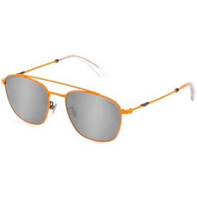 Police SPL996M Lunettes Shiny Full Orange Taille unique Unisexe Adulte, Orange (Shiny Full Orange), taille unique Police SPL996M Lunettes Shiny Full Orange Taille unique Unisexe Adulte, Orange (Shiny Full Orange), taille unique