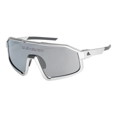 Quiksilver Slash Lunettes de soleil pour homme, Argenté/argenté, taille unique Quiksilver Slash Lunettes de soleil pour homme, Argenté/argenté, taille unique