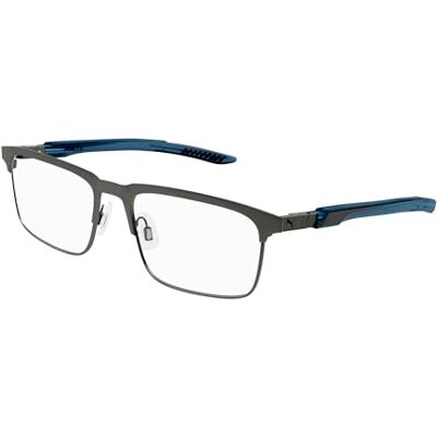 PUMA Lunettes PU0380O PU0380O, Ruthenium-grey-transparent, taille unique PUMA Lunettes PU0380O PU0380O, Ruthenium-grey-transparent, taille unique