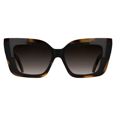 KARL LAGERFELD Lunettes de soleil Kl6204s pour femme, noir/tortue, taille unique KARL LAGERFELD Lunettes de soleil Kl6204s pour femme, noir/tortue, taille unique