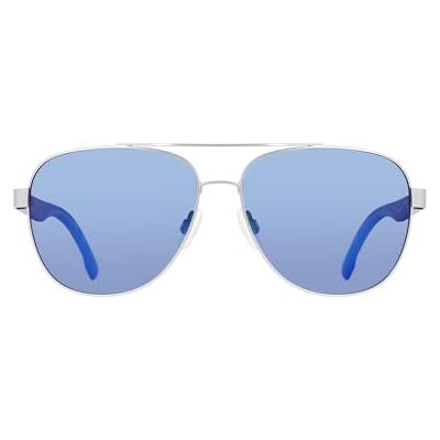 Nautica Lunettes de soleil pour homme N107SP Argent mat avec verres gris, Argenté mat, taille unique Nautica Lunettes de soleil pour homme N107SP Argent mat avec verres gris, Argenté mat, taille unique