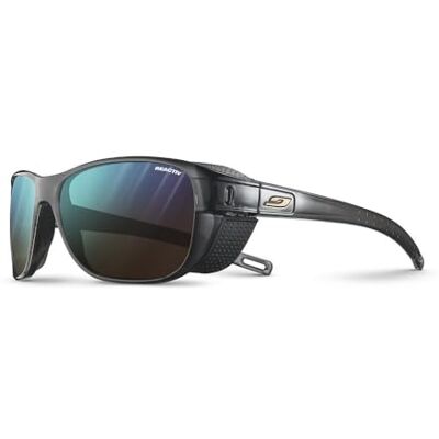 Julbo Camino M Lunettes de soleil unisexe pour adulte, Noir translucide brillant/gris, taille unique Julbo Camino M Lunettes de soleil unisexe pour adulte, Noir translucide brillant/gris, taille unique