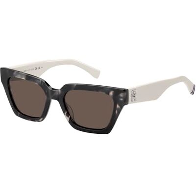 Tommy Hilfiger TH 2101/S Lunettes de Soleil TCB BLACK WHITE HAVANA 52/19/140 Femme Tommy Hilfiger TH 2101/S Lunettes de Soleil TCB BLACK WHITE HAVANA 52/19/140 Femme