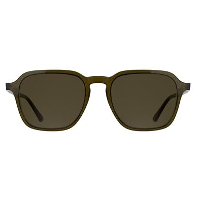 Calvin Lunettes de soleil CK26507S pour homme Kaki transparent avec verres solides marron Calvin Lunettes de soleil CK26507S pour homme Kaki transparent avec verres solides marron