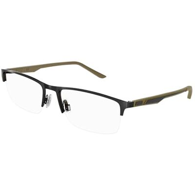 PUMA Lunettes PU0373O PU0373O, Gris/vert/transparent, taille unique PUMA Lunettes PU0373O PU0373O, Gris/vert/transparent, taille unique