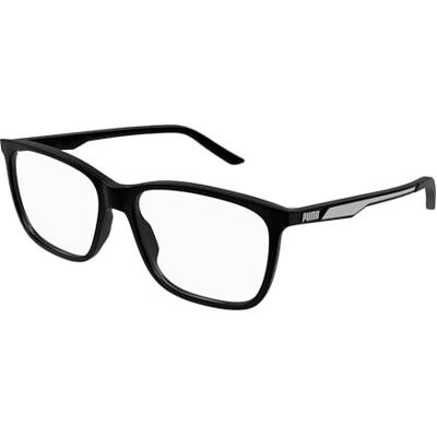 PUMA Lunettes PU0387O PU0387O, Noir-noir-transparent, taille unique PUMA Lunettes PU0387O PU0387O, Noir-noir-transparent, taille unique