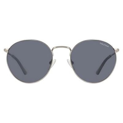 Nautica Lunettes de soleil unisexe pour adulte N110SP – Argent mat avec verres bleu polaire solide Nautica Lunettes de soleil unisexe pour adulte N110SP – Argent mat avec verres bleu polaire solide