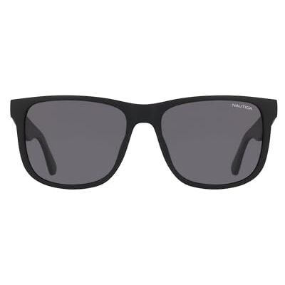 Nautica Lunettes de soleil pour homme N917SP – Noir mat avec verres fumés polaires Nautica Lunettes de soleil pour homme N917SP – Noir mat avec verres fumés polaires