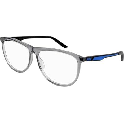 PUMA Lunettes PU0388O PU0388O, Gris-noir-transparent, taille unique PUMA Lunettes PU0388O PU0388O, Gris-noir-transparent, taille unique