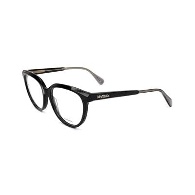 Max&Co. Cadre pour lunettes de prescription MO5125 pour femme, noir brillant, 53, Noir brillant, 53 Max&Co. Cadre pour lunettes de prescription MO5125 pour femme, noir brillant, 53, Noir brillant, 53