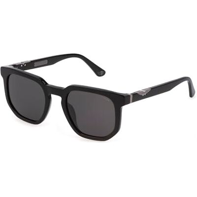 Police Lunettes Homme, Noir brillant, 52 Police Lunettes Homme, Noir brillant, 52