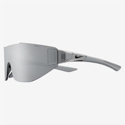 NIKE Athena Edge IB3517X Lunettes de soleil de sport pour course à pied, entraînement en extérieur, gris loup/miroir chromé, taille unique NIKE Athena Edge IB3517X Lunettes de soleil de sport pour course à pied, entraînement en extérieur, gris loup/miroir chromé, taille unique