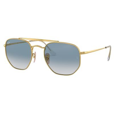 Ray-Ban les lunettes de soleil de maréchal en or bleu dégradé RB3648 001/3F 54 Ray-Ban les lunettes de soleil de maréchal en or bleu dégradé RB3648 001/3F 54
