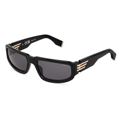 Police , Gafas de sol (SPLU77), couleur : noir brillant (fumé), 60/20/140, (mâle) Police , Gafas de sol (SPLU77), couleur : noir brillant (fumé), 60/20/140, (mâle)