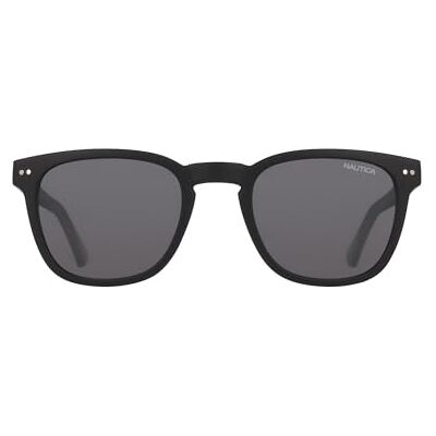 Nautica Lunettes de soleil pour homme N915SP Noir mat avec verres fumés polaires Nautica Lunettes de soleil pour homme N915SP Noir mat avec verres fumés polaires