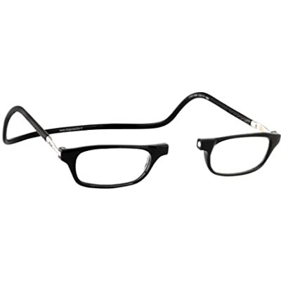 Clic Eyewear Occhiali da lettura con calamita +3.0 Original CLASSIC Occhiali lettura per presbiti flessibili Occhiali da lettura uomo e donna (3.0, nero) Clic Eyewear Occhiali da lettura con calamita +3.0 Original CLASSIC Occhiali lettura per presbiti flessibili Occhiali da lettura uomo e donna (3.0, nero)