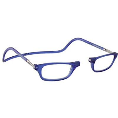 Clic Eyewear Lunettes de lecture +aimant +3.0 flexibles Original CLASSIC Monofocales flexibles pour hommes et femmes (3.0, Bleu) Clic Eyewear Lunettes de lecture +aimant +3.0 flexibles Original CLASSIC Monofocales flexibles pour hommes et femmes (3.0, Bleu)