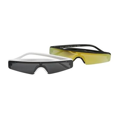 Urban Classics Sonnenbrille Sunglasses KOS 2-Pack Lunettes de Soleil, Black/White, Taille Unique Mixte Enfant, Black/White, Taille unique Urban Classics Sonnenbrille Sunglasses KOS 2-Pack Lunettes de Soleil, Black/White, Taille Unique Mixte Enfant, Black/White, Taille unique