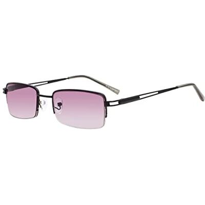 Eyekepper Lunettes de soleil rectangulaires à demi-bord pour lecture + 2,5 Eyekepper Lunettes de soleil rectangulaires à demi-bord pour lecture + 2,5