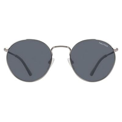 Nautica Lunettes de soleil unisexes pour adulte N110SP Gunmetal avec verres polarisés fumés solides Nautica Lunettes de soleil unisexes pour adulte N110SP Gunmetal avec verres polarisés fumés solides