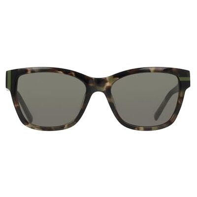 DKNY Lunettes de soleil pour femme DK559S Olive Tortue avec verres verts solides DKNY Lunettes de soleil pour femme DK559S Olive Tortue avec verres verts solides