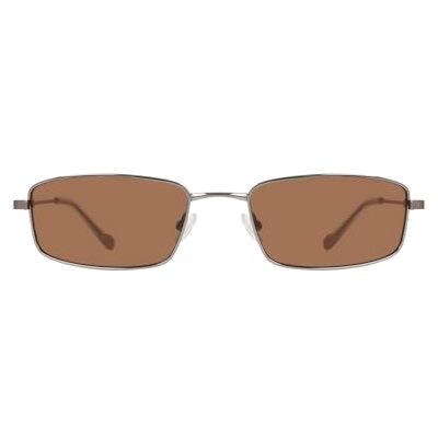 DKNY DK119S Lunettes de soleil pour femme Gris acier avec verres solides Marron DKNY DK119S Lunettes de soleil pour femme Gris acier avec verres solides Marron
