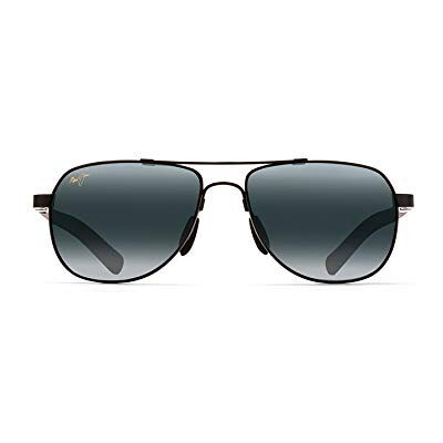 Maui Jim Lunettes de soleil unisexe Guardrails, Gry Guardrails Gloss Blac, 58/17 Maui Jim Lunettes de soleil unisexe Guardrails, Gry Guardrails Gloss Blac, 58/17