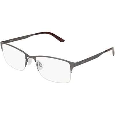 PUMA INTNL PE0028O-002 55 Cadre optique en métal, mat Dark Ruthenium/Shiny Classic Havana, Mat Dark Ruthenium/Shiny Classic Havana, 55 PUMA INTNL PE0028O-002 55 Cadre optique en métal, mat Dark Ruthenium/Shiny Classic Havana, Mat Dark Ruthenium/Shiny Classic Havana, 55
