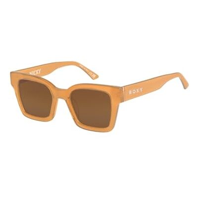 Roxy Lunettes de soleil Nicky pour femme, Miel brillant/marron, taille unique Roxy Lunettes de soleil Nicky pour femme, Miel brillant/marron, taille unique