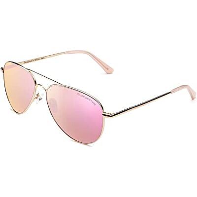 CLANDESTINE Pilot Lunettes, doré-verre rose, taille unique unisexe adulte CLANDESTINE Pilot Lunettes, doré-verre rose, taille unique unisexe adulte