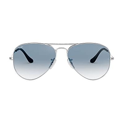 Ray-Ban Ray Ban Lunettes de soleil Aviator 58 mm Monture argent Verres bleus Ray-Ban Ray Ban Lunettes de soleil Aviator 58 mm Monture argent Verres bleus