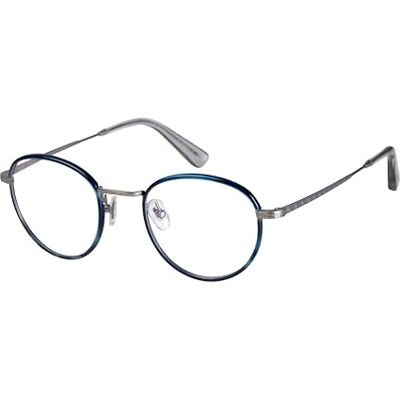 Savile Row Cadre de prescription optique unisexe SRO-14, argenté, 49, Argent (Silver), 49 Savile Row Cadre de prescription optique unisexe SRO-14, argenté, 49, Argent (Silver), 49