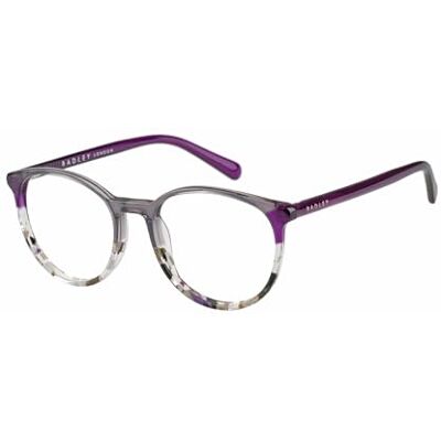 RADLEY Monture de lunettes RDO-6043-108, souple, ronde, en gris violet, fabriqué en acétate, Gris violet., 49 RADLEY Monture de lunettes RDO-6043-108, souple, ronde, en gris violet, fabriqué en acétate, Gris violet., 49