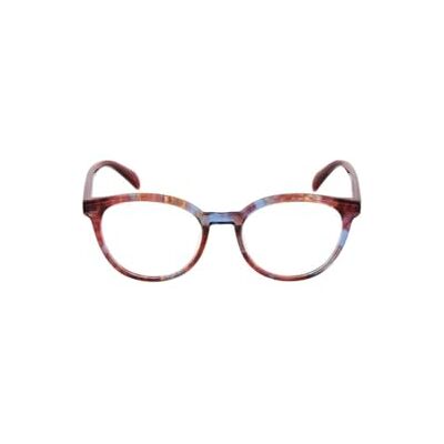 TOUS Lunettes Femme, Rouge/Azure rayé, 51 TOUS Lunettes Femme, Rouge/Azure rayé, 51
