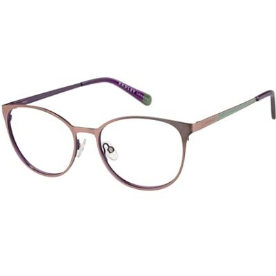 RADLEY Monture de lunettes RDO-6044-072, ultra fine, plate, ronde, en or rose, violet, fabriquée en métal, Or rose, violet, 51 RADLEY Monture de lunettes RDO-6044-072, ultra fine, plate, ronde, en or rose, violet, fabriquée en métal, Or rose, violet, 51