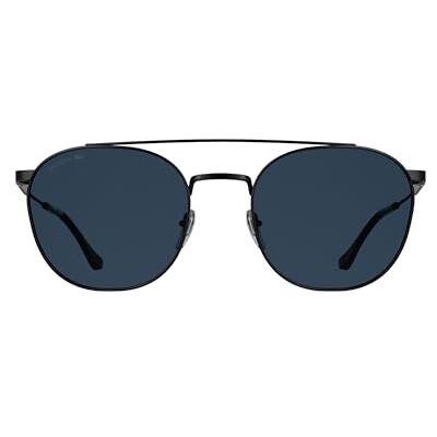 Lacoste L281S Lunettes de soleil pour homme Noir mat avec verres bleus Lacoste L281S Lunettes de soleil pour homme Noir mat avec verres bleus
