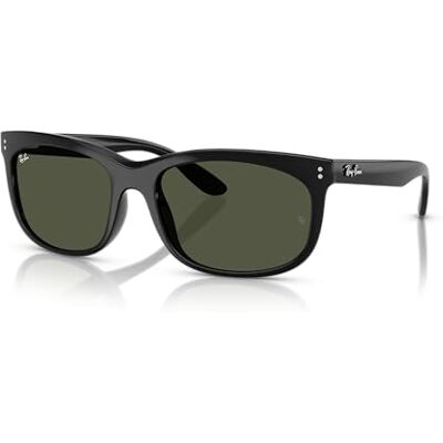 Ray-Ban Verres solaires 0RB2389 unisexe Balorette Propionate Pillow Black 60, noir, 60 Ray-Ban Verres solaires 0RB2389 unisexe Balorette Propionate Pillow Black 60, noir, 60