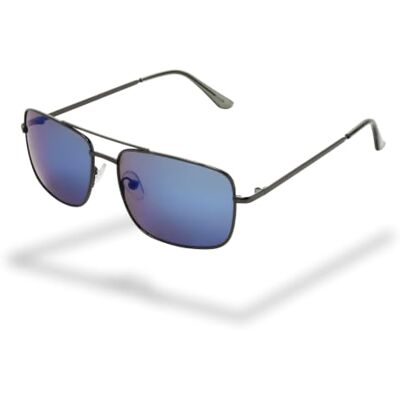 Foster Grant Sunsentials by aviator zonnebril heren gunmetal – metalen montuur polycarbonaat blauwe glazen UV400-bescherming licht krasvrij en stootbestendig Foster Grant Sunsentials by aviator zonnebril heren gunmetal – metalen montuur polycarbonaat blauwe glazen UV400-bescherming licht krasvrij en stootbestendig