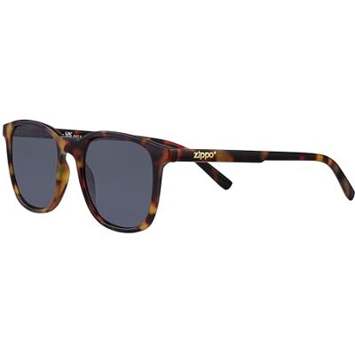 Zippo Lunettes de soleil OB113-17 Unisexe UV400 Catégorie 3 Monture Demi Marron en polycarbonate Verres Gris 53 mm Zippo Lunettes de soleil OB113-17 Unisexe UV400 Catégorie 3 Monture Demi Marron en polycarbonate Verres Gris 53 mm