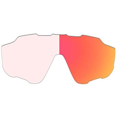 HKUCO Rechange Lentille Pour Oakley Jawbreaker Lunettes de soleil, Rouge Photochromique, Pour la taille du modèle correspondant HKUCO Rechange Lentille Pour Oakley Jawbreaker Lunettes de soleil, Rouge Photochromique, Pour la taille du modèle correspondant